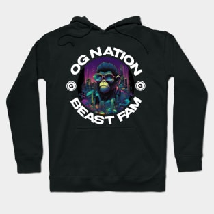 OG Nation Beast Fam Monkey | Urban Streetwear Animals Hoodie